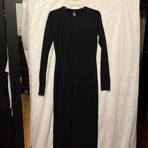 Skims SMOOTH LOUNGE CREW NECK LONG SLEEVE DRESS